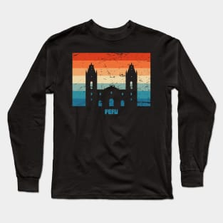 Retro Peruvian Peru Cathedral Long Sleeve T-Shirt